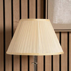 Pacific Bacall 30cm Almond Silk Knife Pleat Empire Shade 36-263-12AL