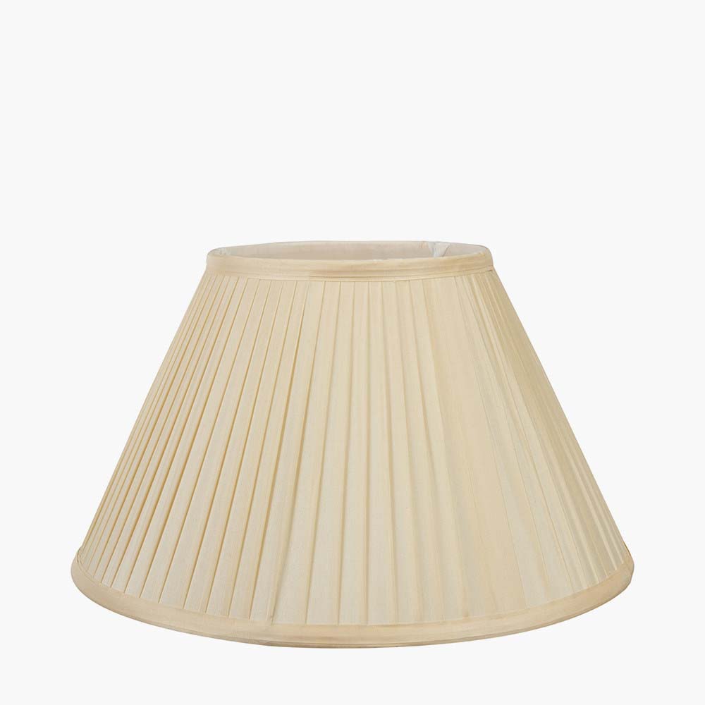 Pacific Bacall 35cm Almond Silk Knife Pleat Empire Shade 36-263-14AL