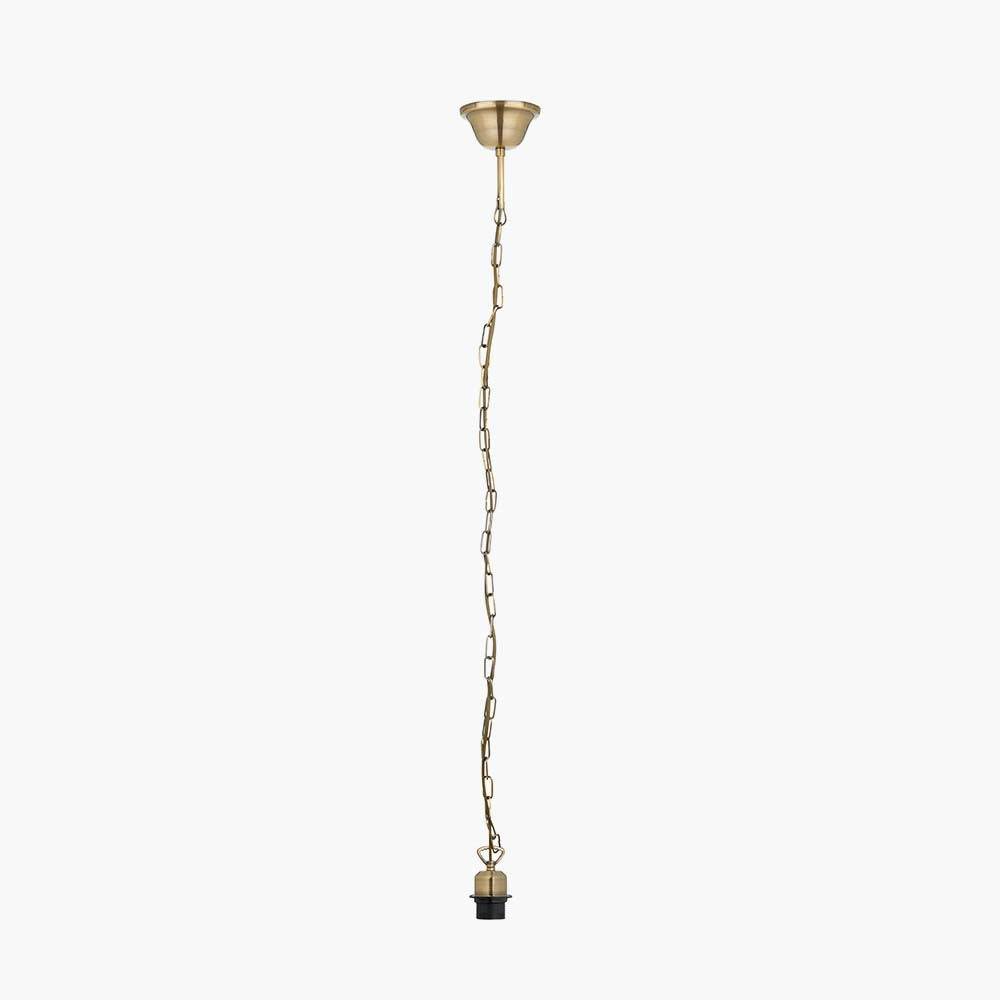 Pacific Antique Brass Electrical Ceiling E27 Fitting 38-001