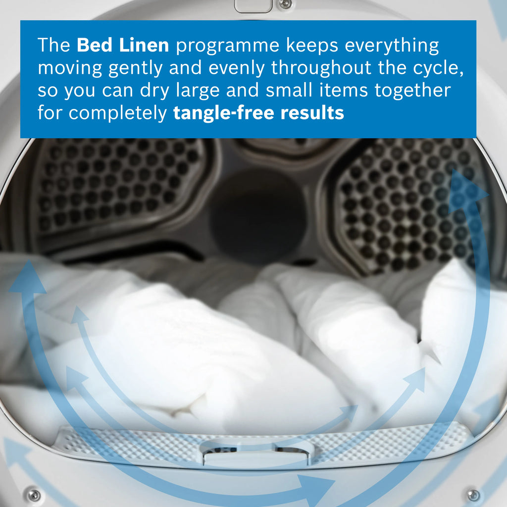 Bosch WQG24502GB 9kg Series 6 Heat Pump Condenser Dryer  - White