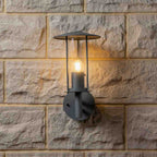 Pacific Myosotis Dark Grey Metal Chimney Wall Light 40-009