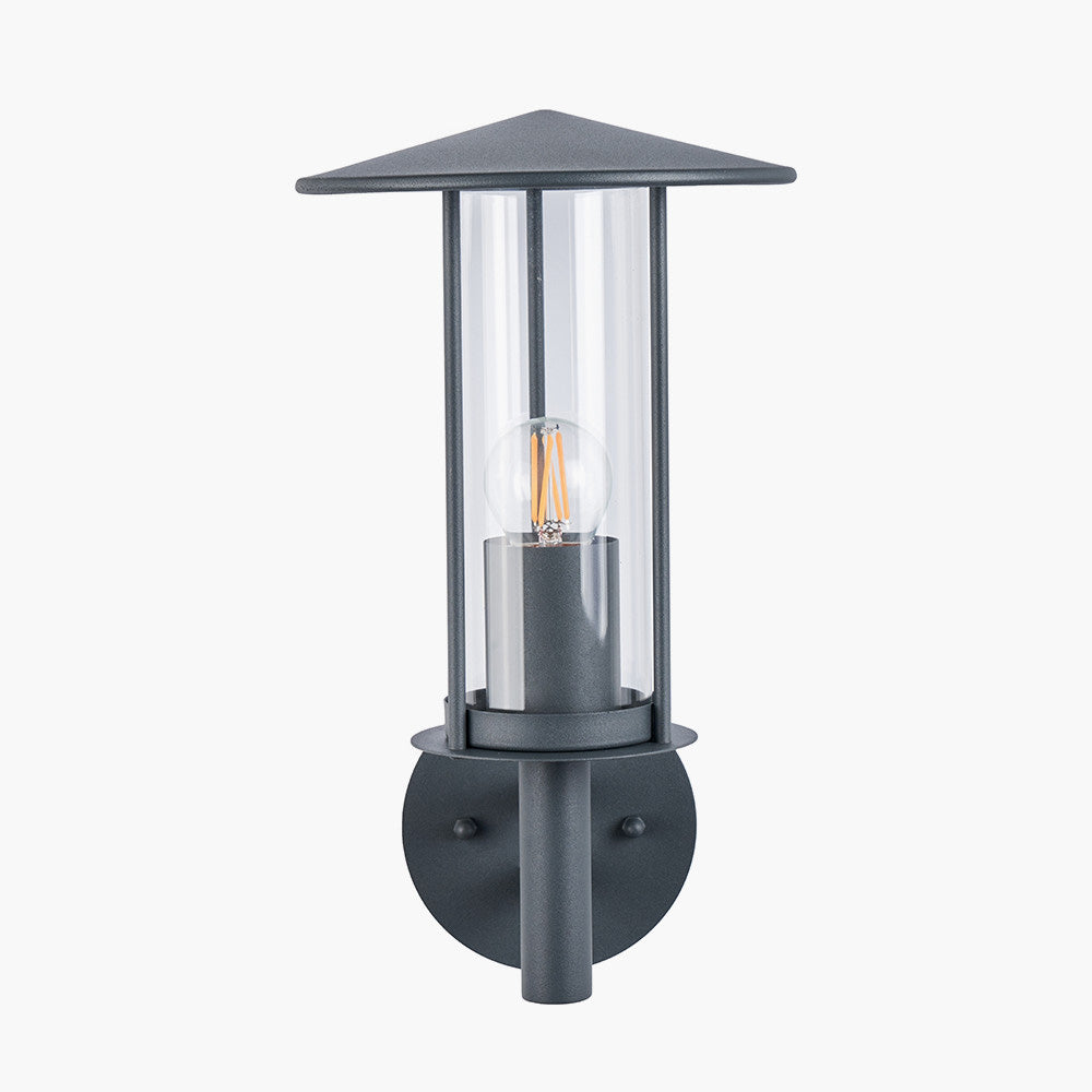 Pacific Myosotis Dark Grey Metal Chimney Wall Light 40-009