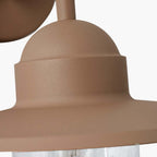 Pacific Lilium Taupe Metal and Glass Fisherman Wall Light 40-013