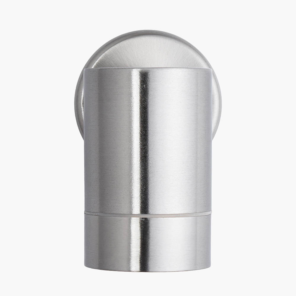 Pacific Lantana Brushed Steel Metal Fixed Spot Wall Light 40-020