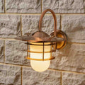 Pacific Centauri Copper Metal and Opaque Glass Wall Light 40-037