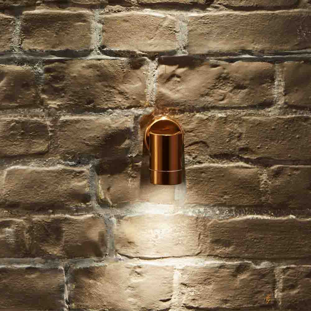 Pacific Lantana Copper Metal Fixed Spot Wall Light 40-042
