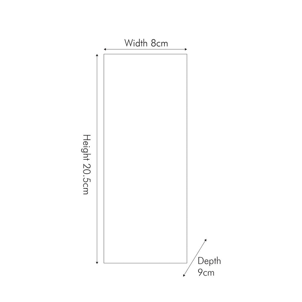 Pacific Acer Dark Grey Metal Square Outdoor Dual Wall Light 40-052