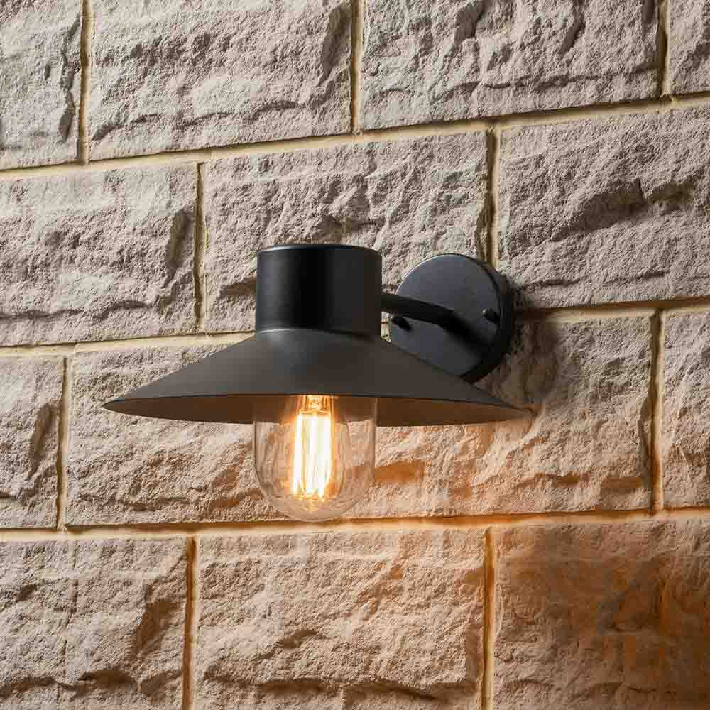 Pacific Carina Dark Grey Metal Outdoor Wall Light 40-054