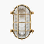 Pacific Montana Antique Brass Metal Caged Oval Outdoor Wall Light 40-056