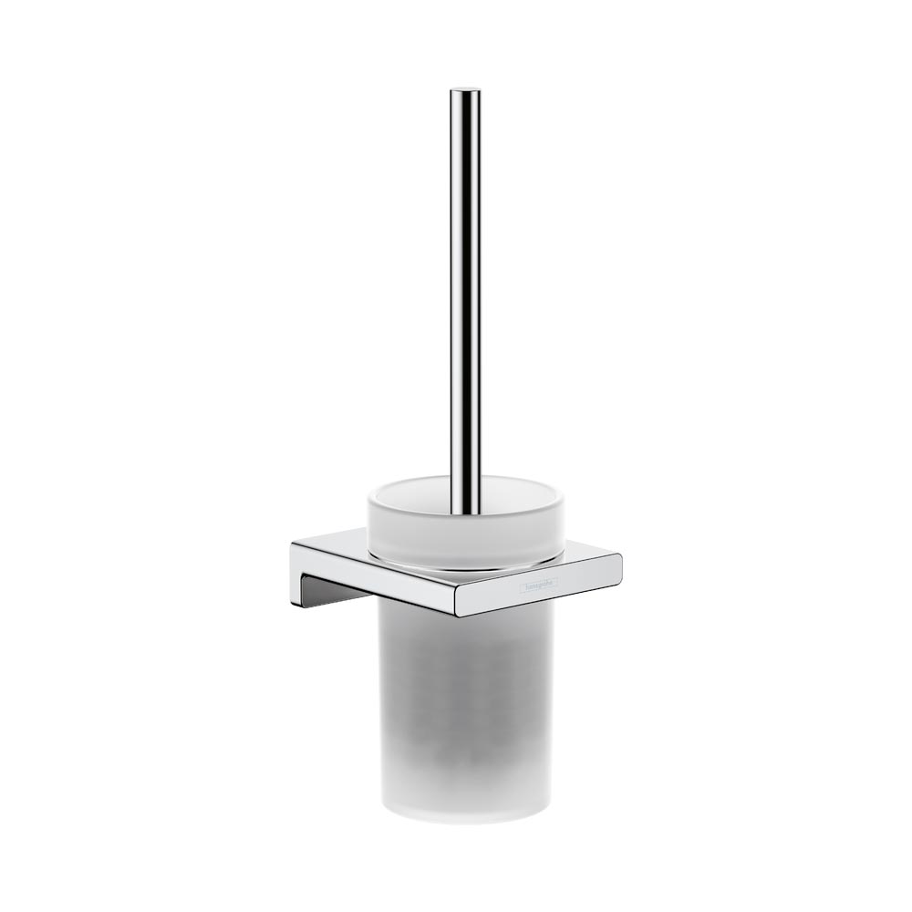 Hansgrohe Toilet Brush Holder Wall-Mounted AddStoris Q - Chrome