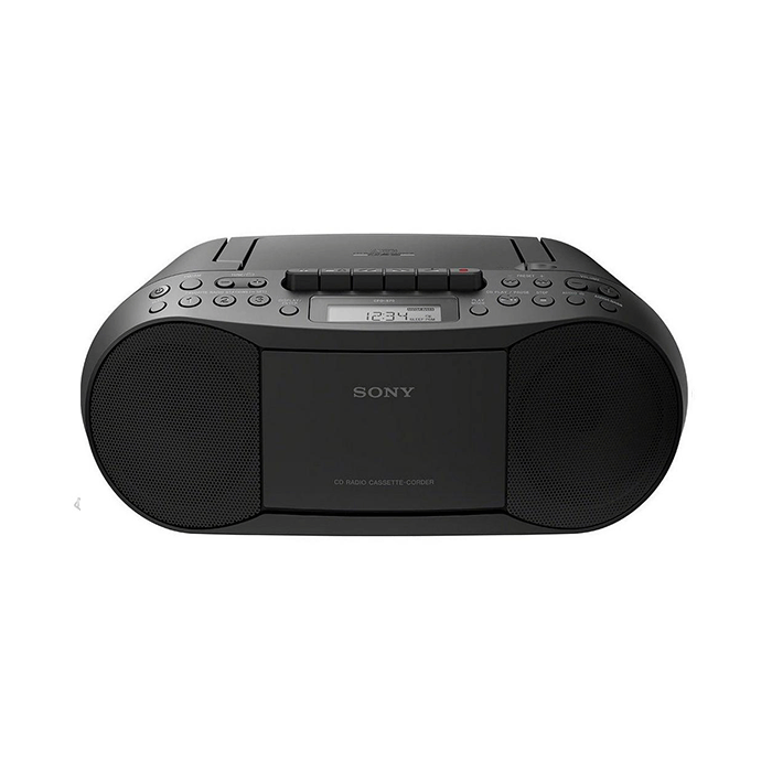 Sony CFDS70WCEK Cass/CD/Radio Boom Box 2 x 1.7w RMS 30 Radio Presets