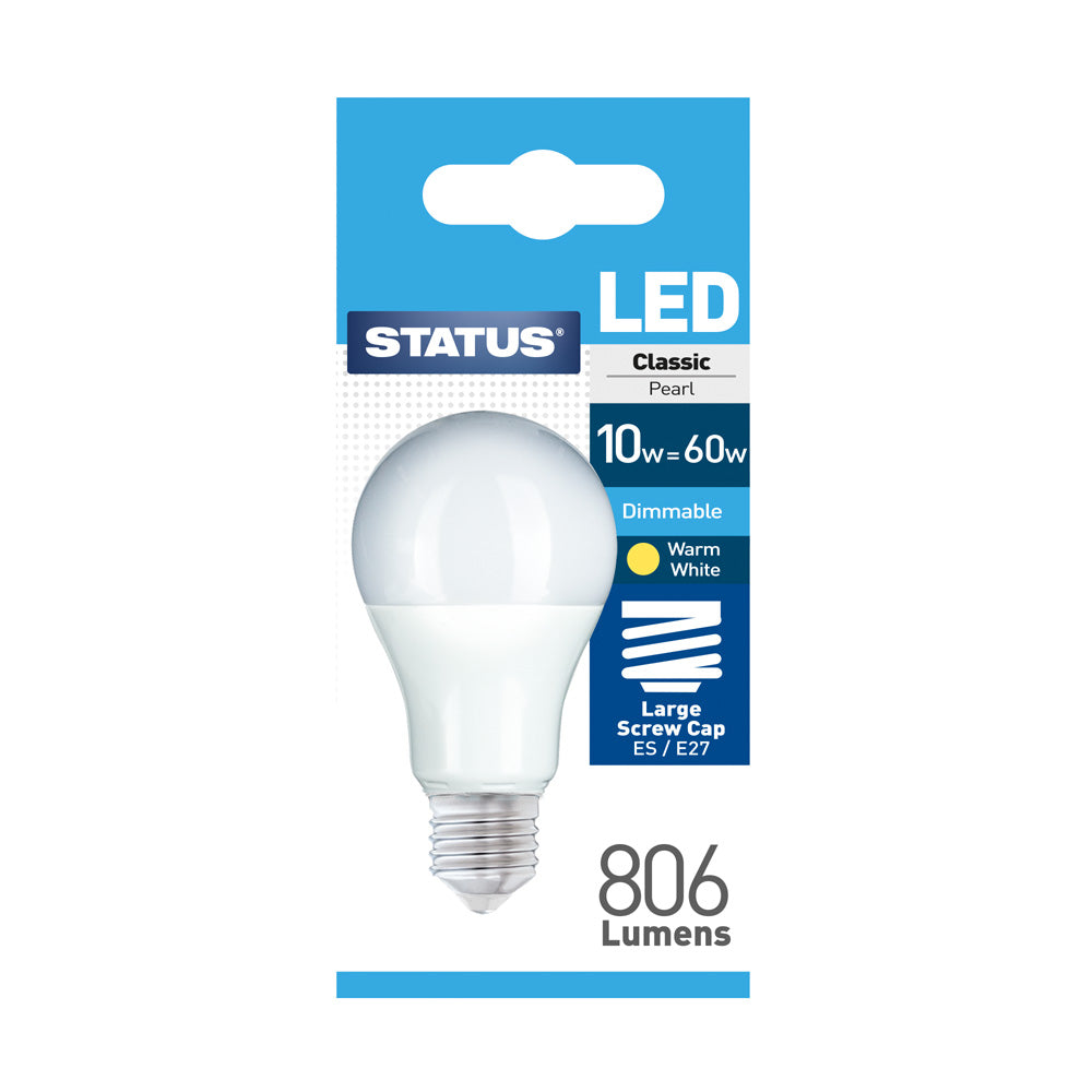 10W ES LED Dimmable Light Bulb GLS