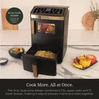 Hamilton Beach Professional HBPA25BK  DualStack 14.5L Air Fryer Oven - Black & Brushed Brass