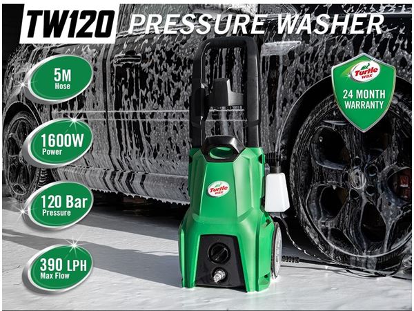 Turtle Wax TW120 120 bar 1600w High-Pressure Washer