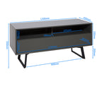 Carbon 1200 <br> TV Stand <br> Grey