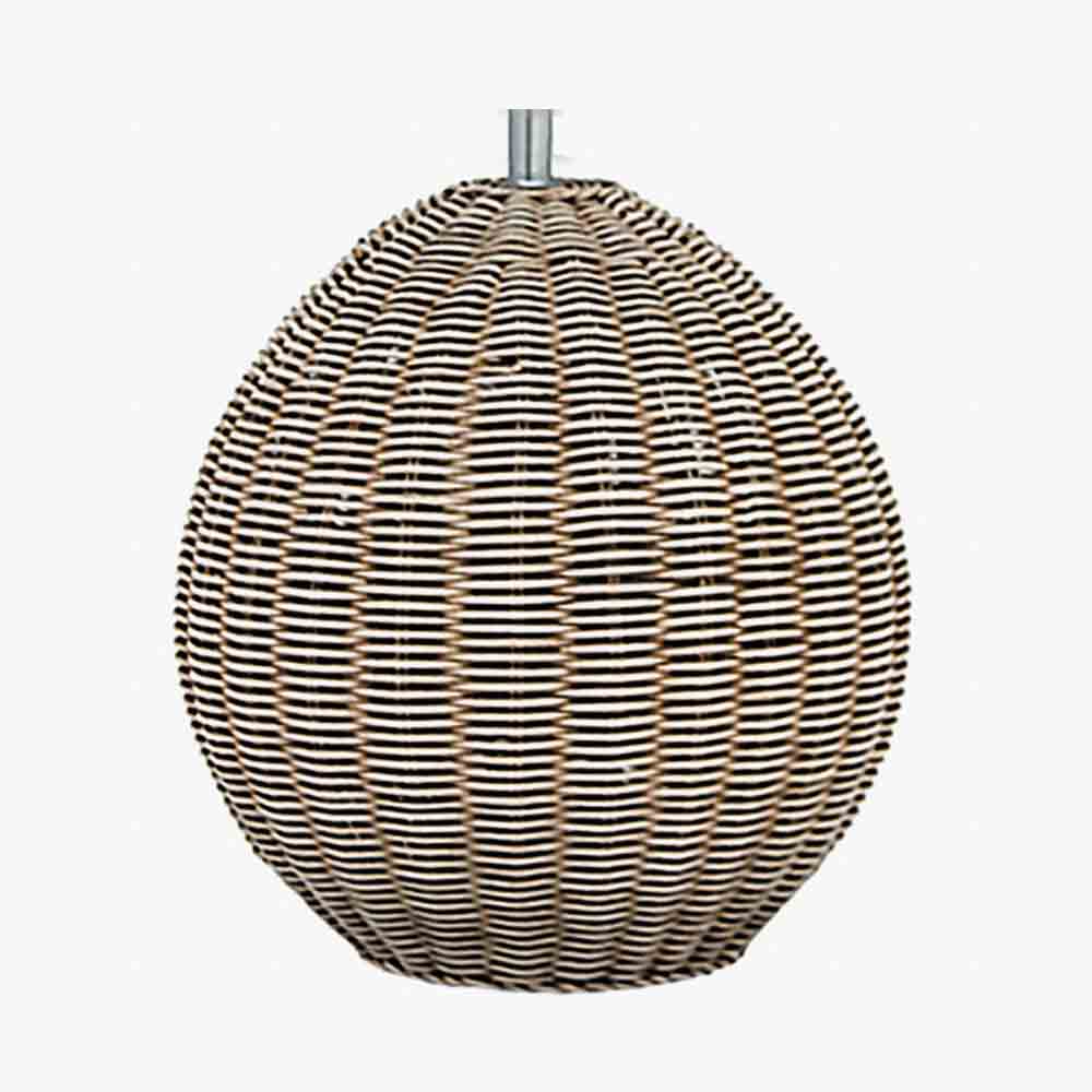 Pacific Raffles Large Rattan Cream Wash Table Lamp 501