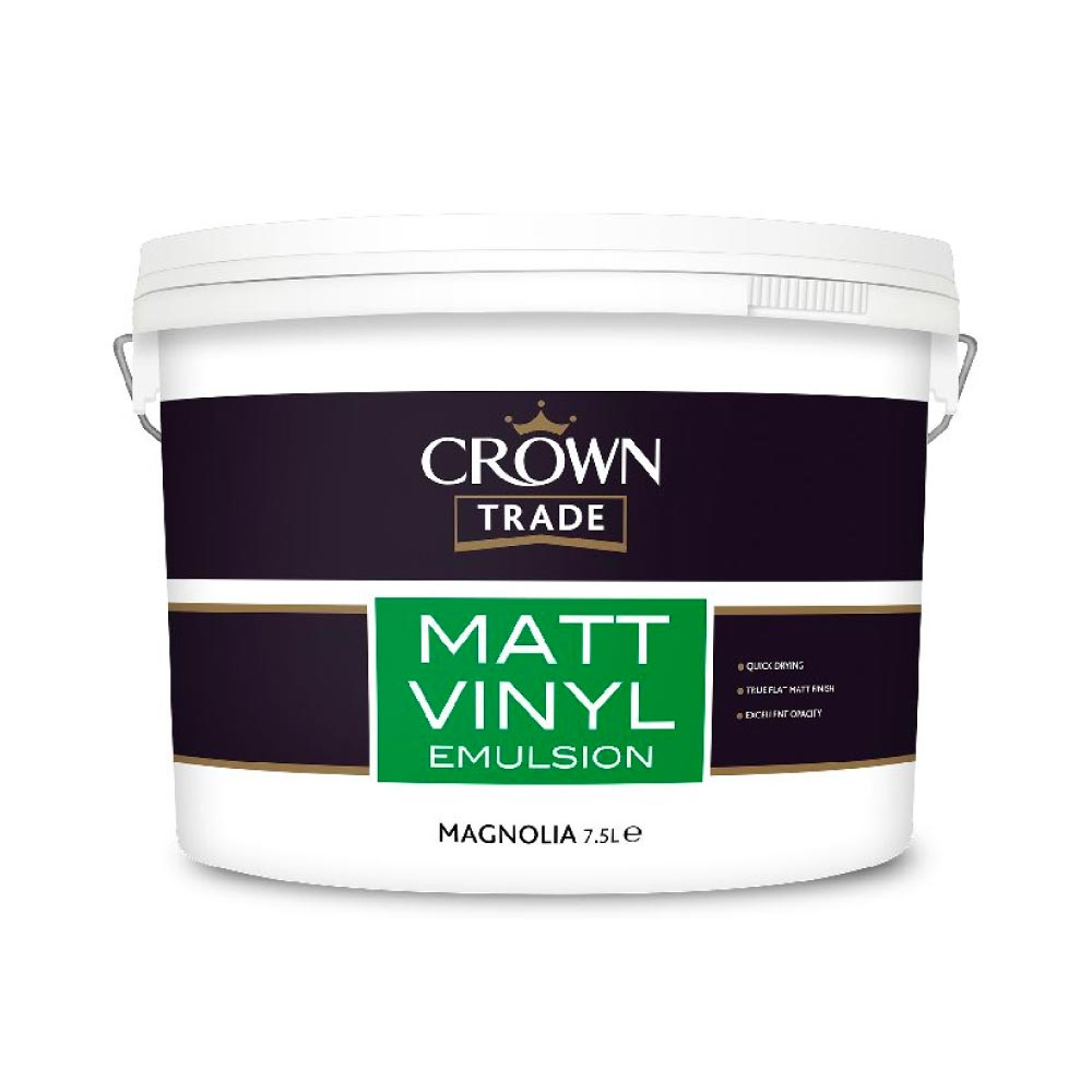 Crown Trade Vinyl Matt Emulsion - Magnolia 7.5L