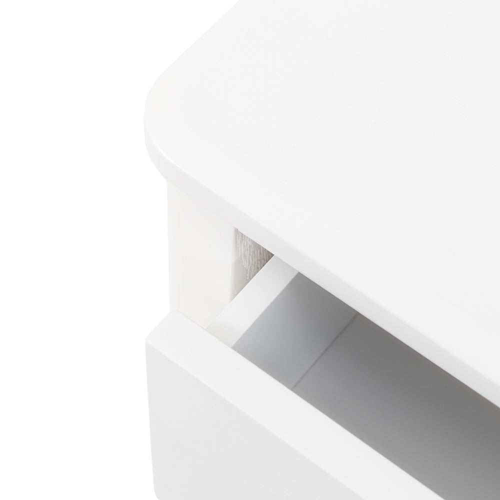 Arla 2 Drawer Bedside Table White