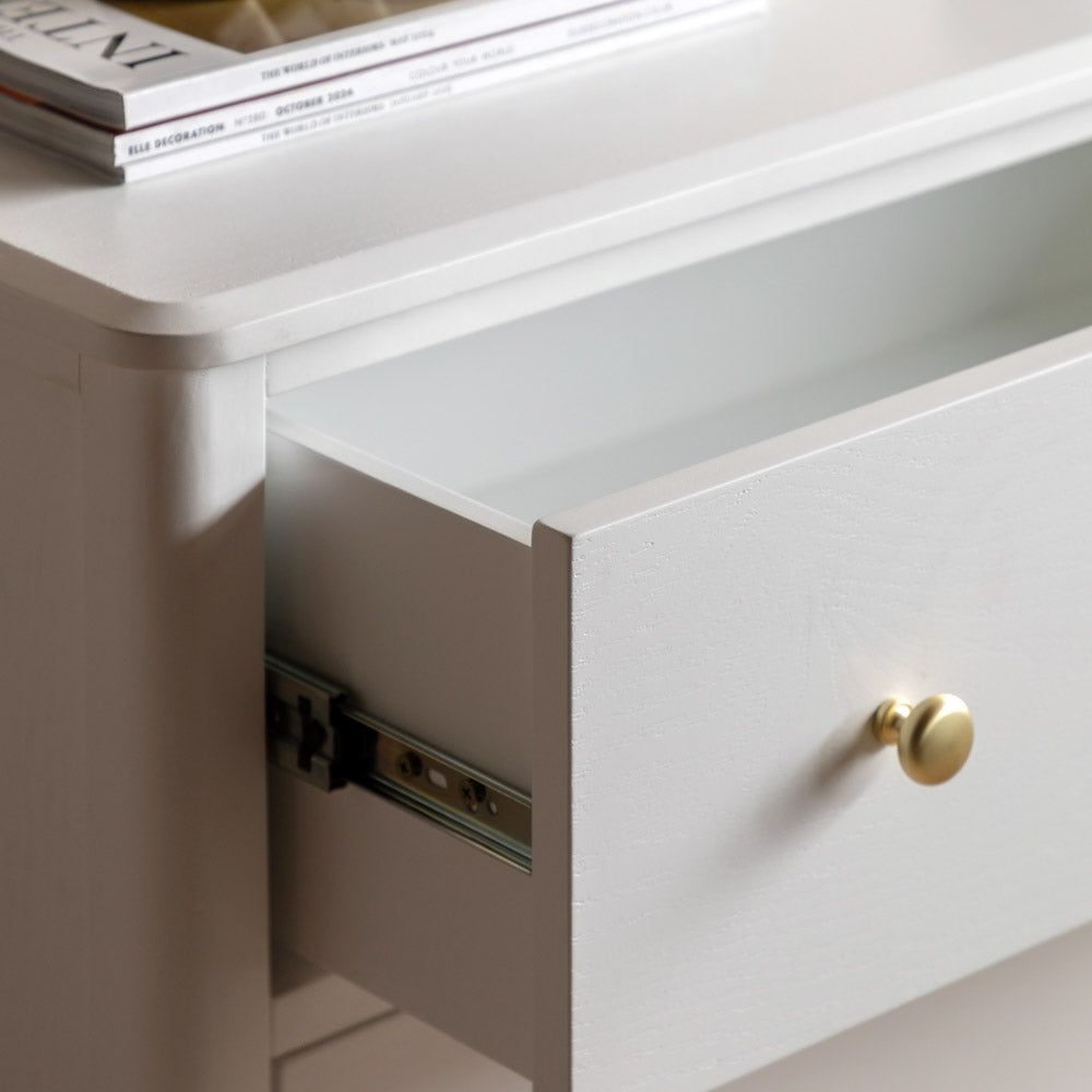 Arla 3 Drawer Chest of Drawers White