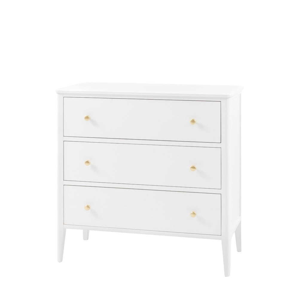 Arla 3 Drawer Chest of Drawers White