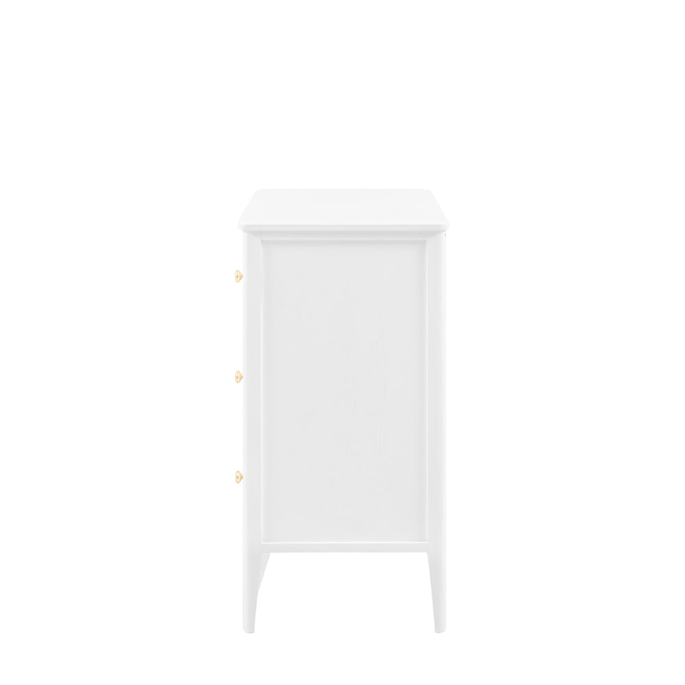 Arla 3 Drawer Chest of Drawers White