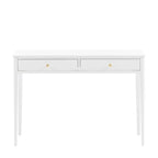 Arla 2 Drawer Console Table White