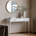 Arla 2 Drawer Console Table White
