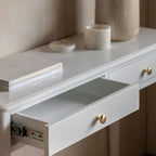Arla 2 Drawer Console Table White