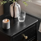 Arla 2 Drawer Bedside Table Black