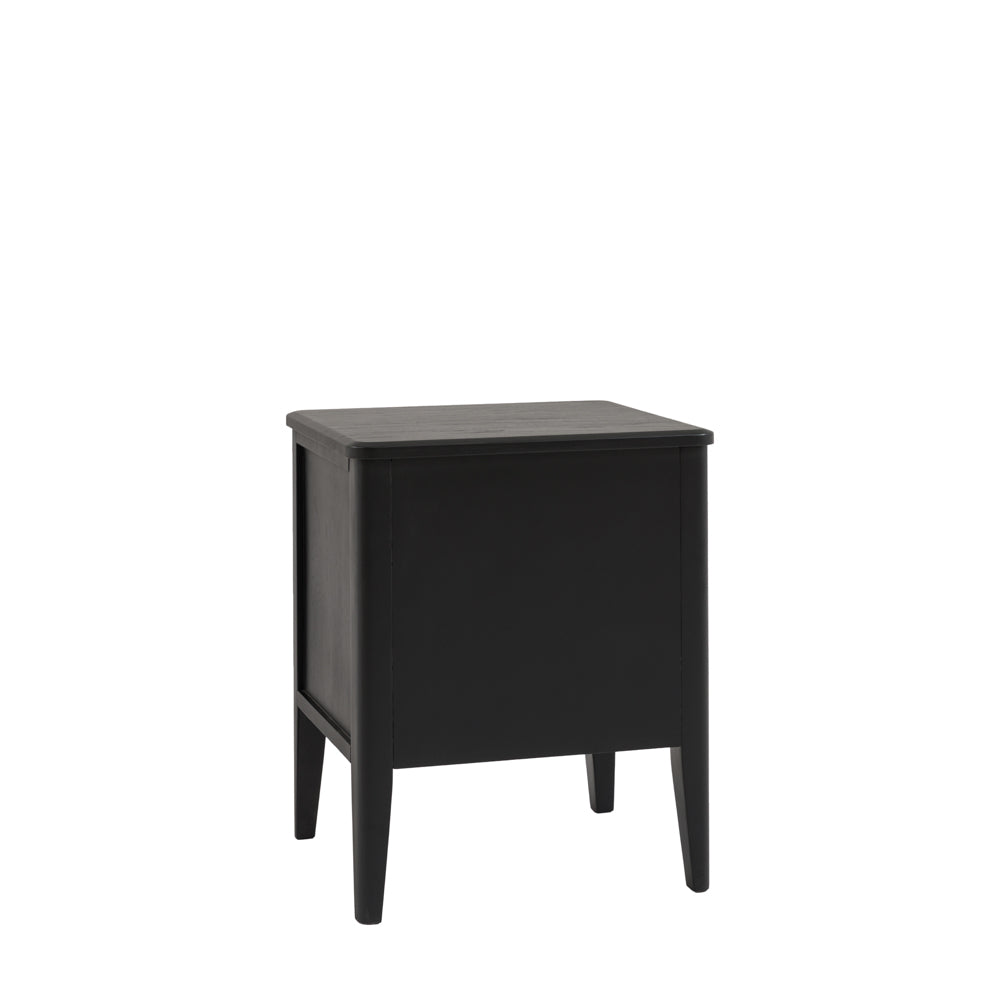 Arla 2 Drawer Bedside Table Black