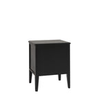 Arla 2 Drawer Bedside Table Black
