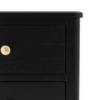 Arla 2 Drawer Bedside Table Black