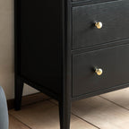 Arla 3 Drawer Chest of Drawers Black
