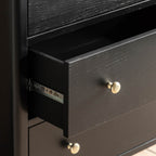 Arla 3 Drawer Chest of Drawers Black