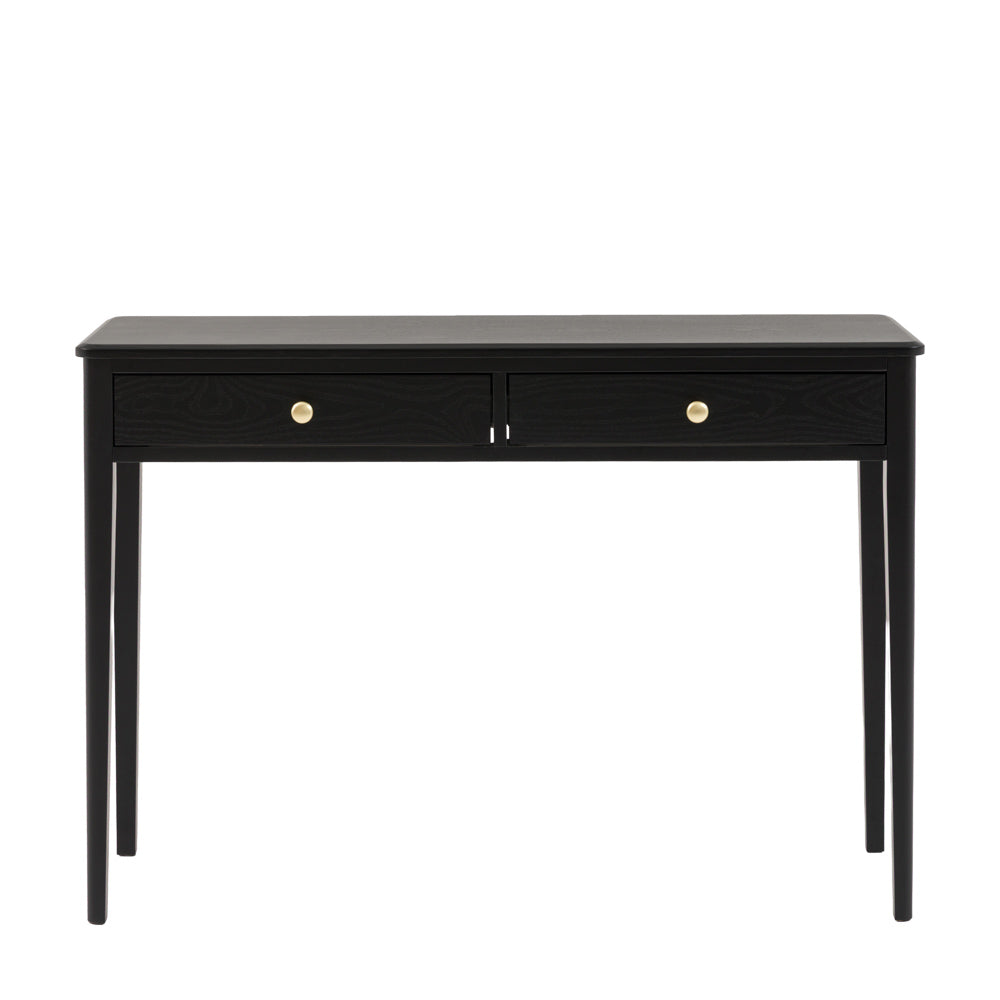 Arla 2 Drawer Console Table Black