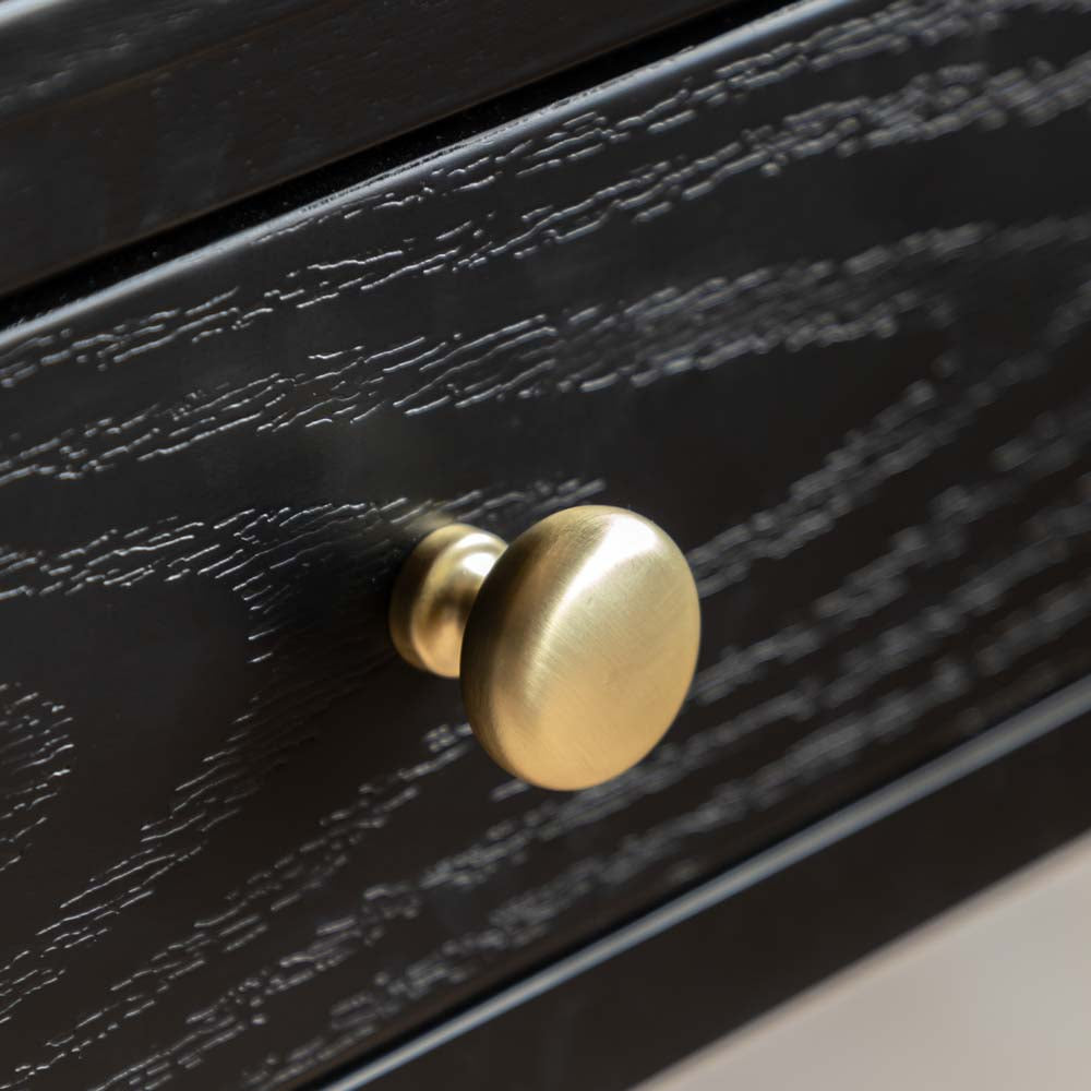 Arla 2 Drawer Console Table Black