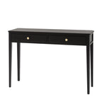 Arla 2 Drawer Console Table Black