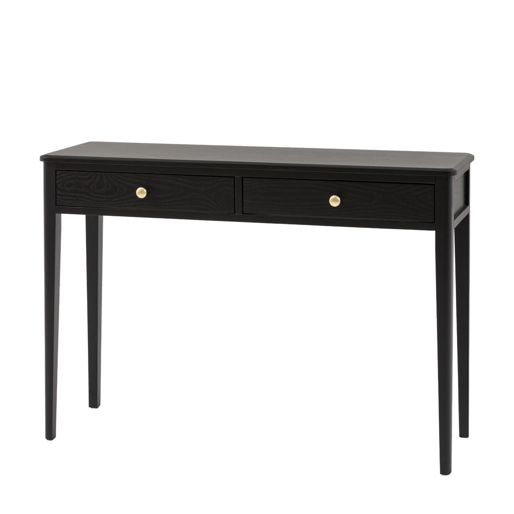 Arla 2 Drawer Console Table Black