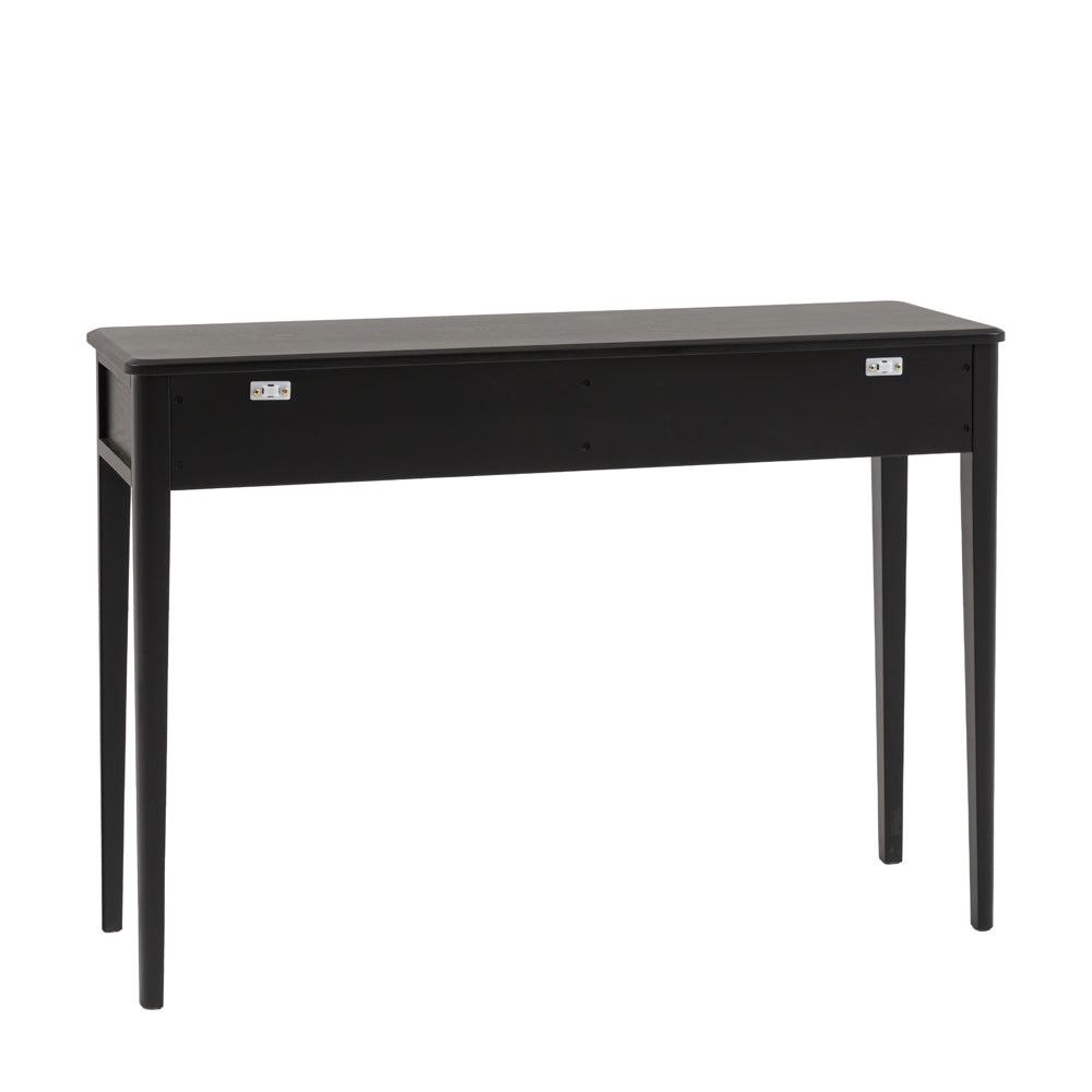 Arla 2 Drawer Console Table Black