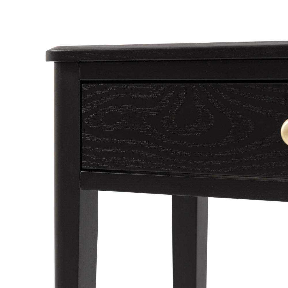 Arla 2 Drawer Console Table Black