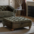 Shirebrook Footstool - Celine Olive