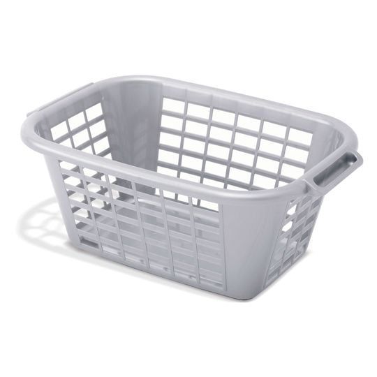 Addis Rectangle Basket 40L Metallic 510607