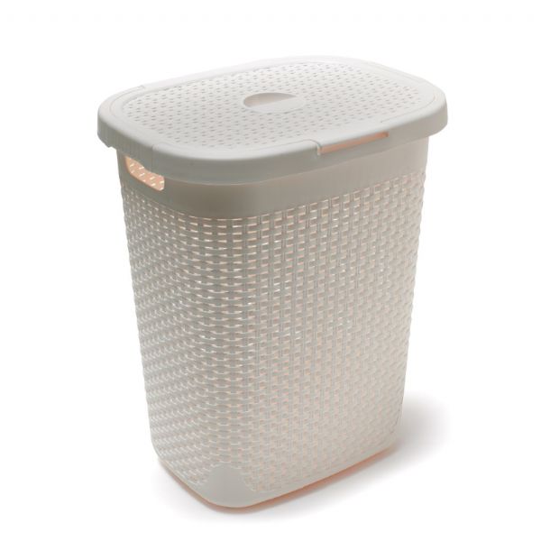 Addis Rattan Hamper 50L Hipster Calico 515153