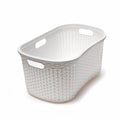Addis Rattan Laundry Basket 40L Hipster Calico 515625