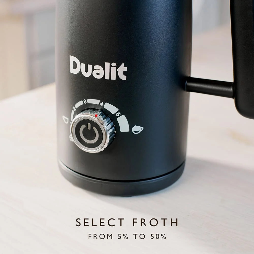 DUALIT 84150 Electric Milk Frother Max - 580ml Capacity - Black