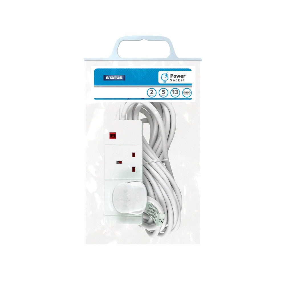 2 Way 5Mtr Extension Socket