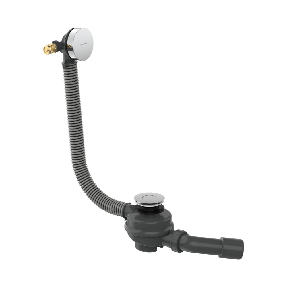 Hansgrohe Flexaplus Complete set waste and overflow set for bathtub