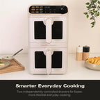 Hamilton Beach HBA12ST DualStack 11L Smart Air Fryer - Stone & Brushed Brass