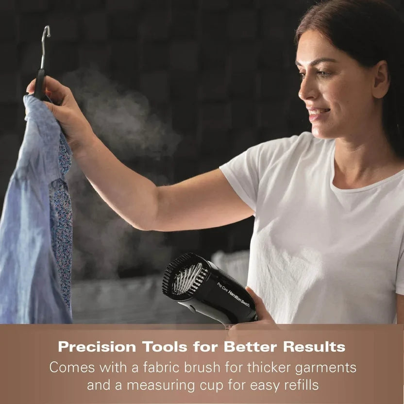 Hamilton Beach HB016  ProCare Handheld Garment Steamer - Black & Bronze