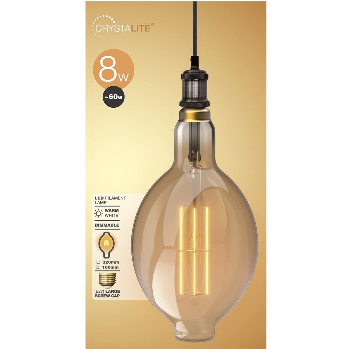 Giant LED Lamp Bulb 180x395mm